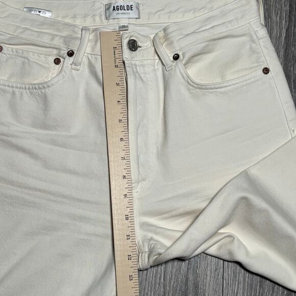 Agolde 90'S CROP MID RISE STRAIGHT
IN FORTUNE COOKIE Women’s size 27 0317 - Picture 9 of 9